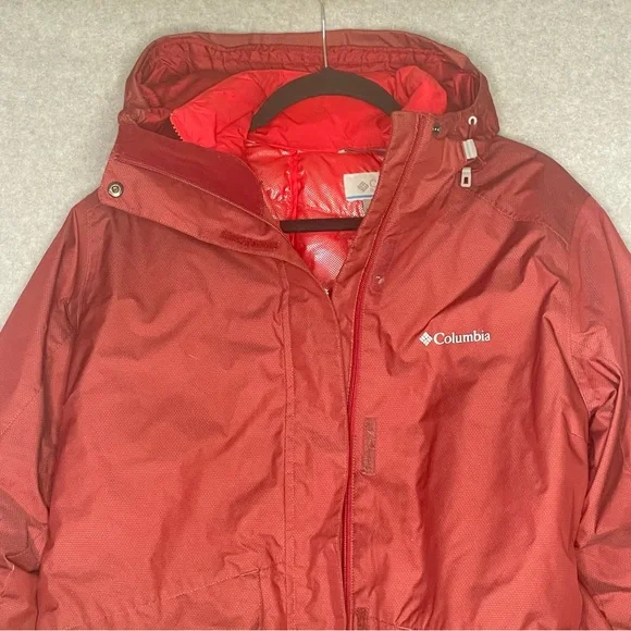 Columbia Women’s Interchange 3-in-1 Jacket Red Size Large Crimson